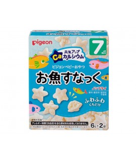 PIGEON 高鈣魚米星形餅 6g x 2袋